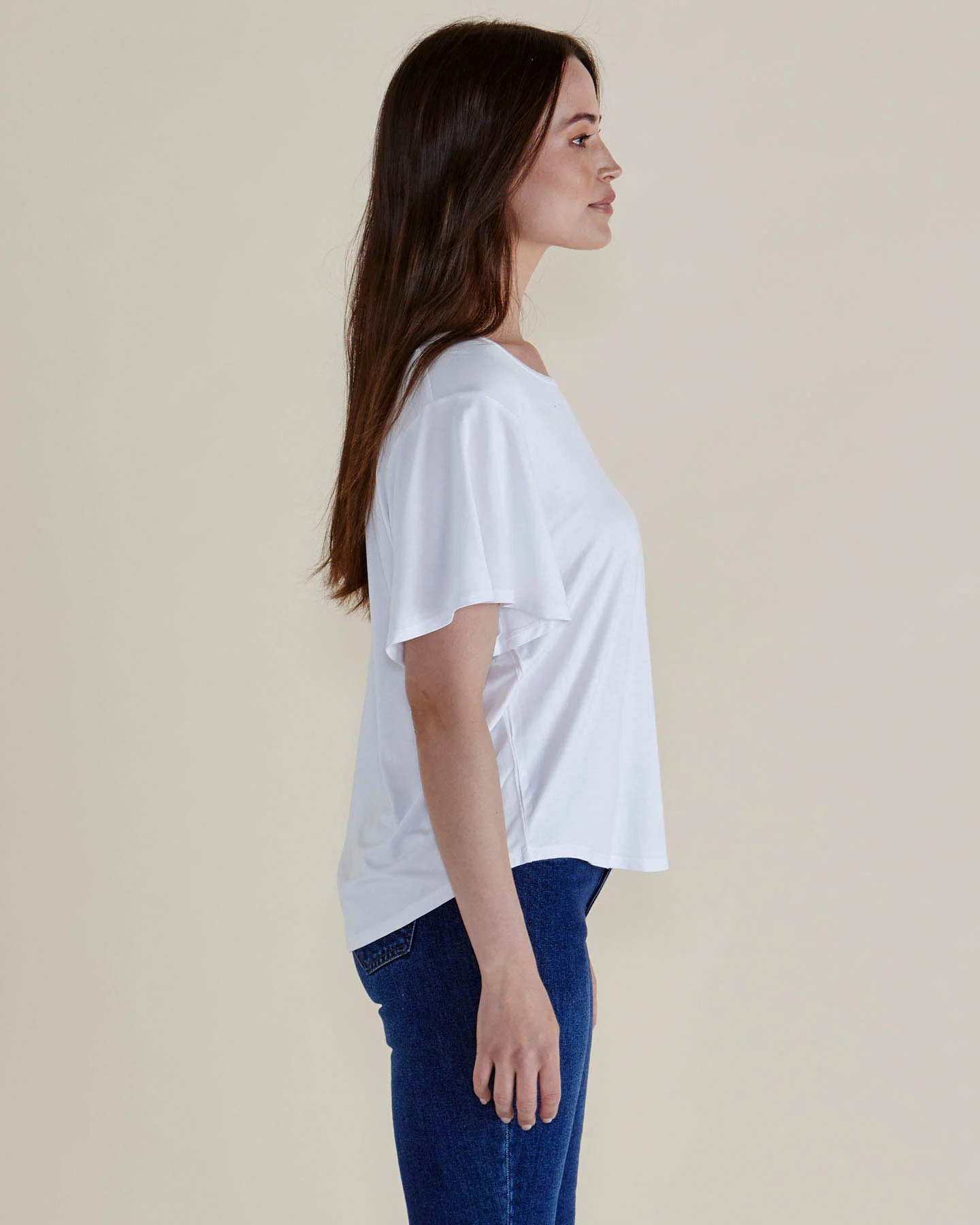 Everleigh Bamboo Tee - White - Image 3