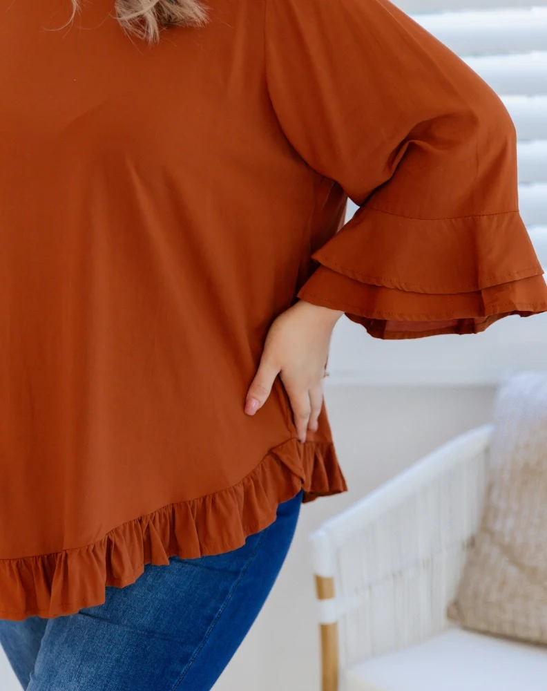 Felicity Top - Tan - Image 7
