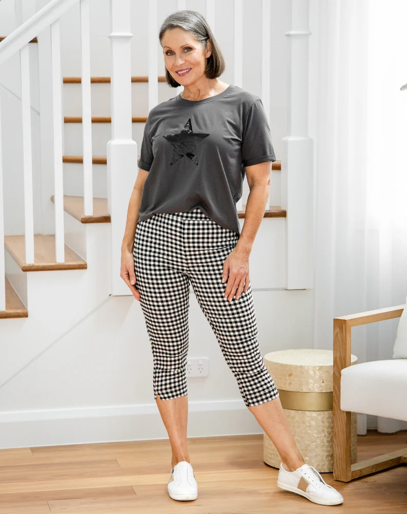 Gingham Capri Pants - Image 3