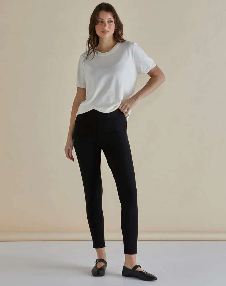 Gwen Ponte Legging - Black - Image 2