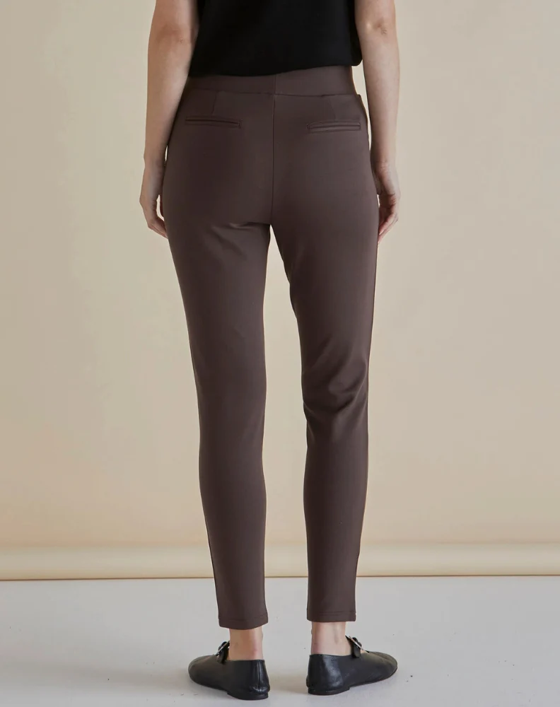 Gwen Ponte Legging - Brown - Image 4