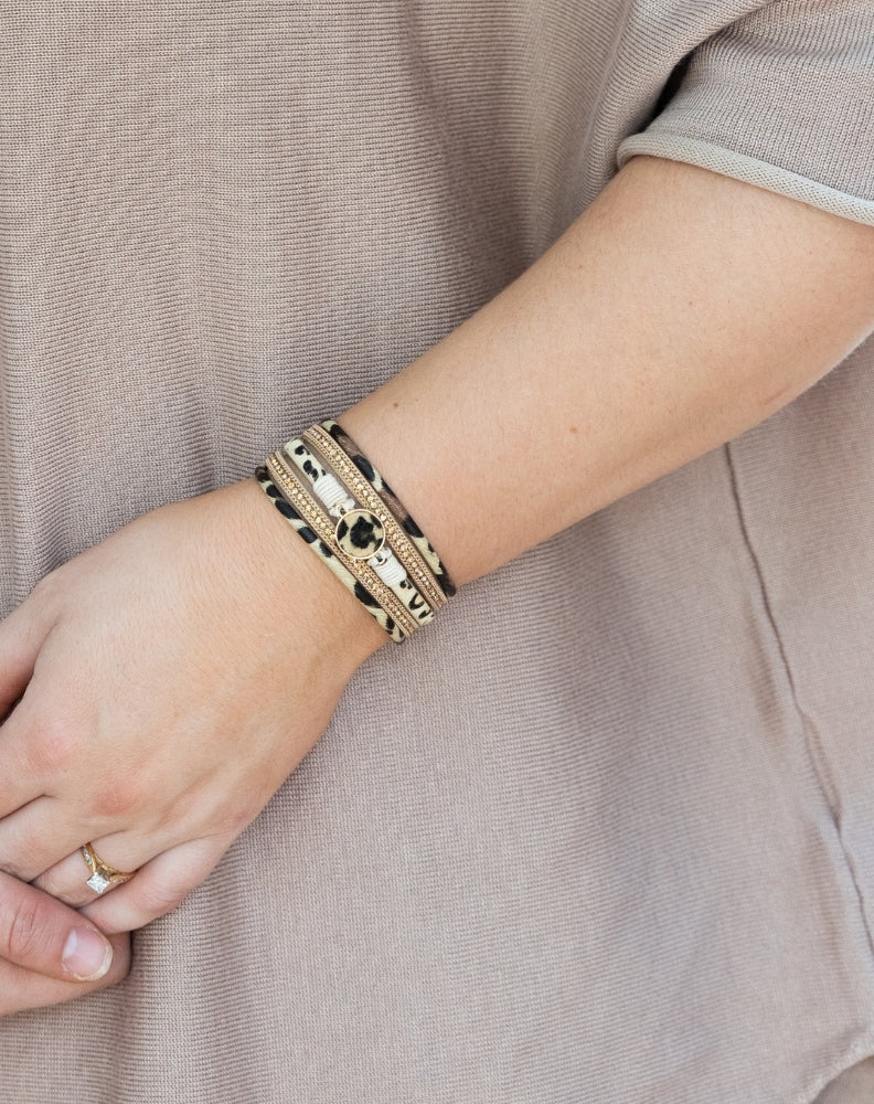 Harlow Bracelet - Tan Leopard - Image 3