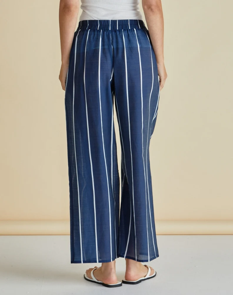 Hayman Pantā - Navy/White Stripe - Image 4