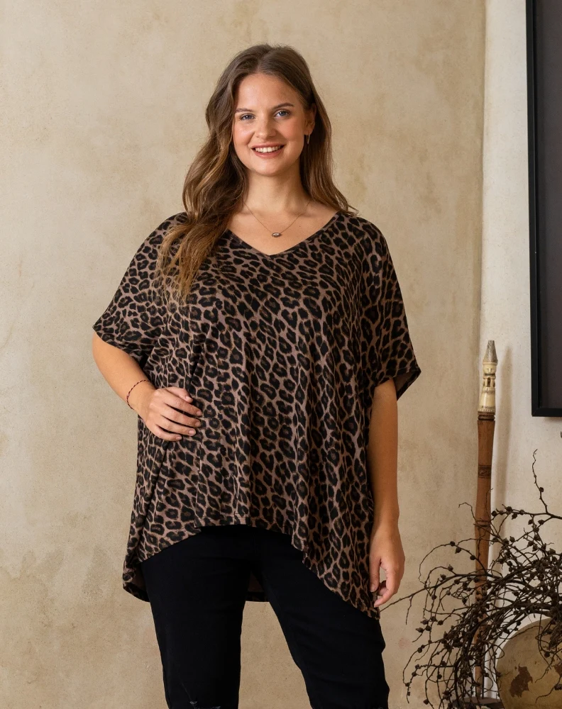 Hazel Top - Leopard
