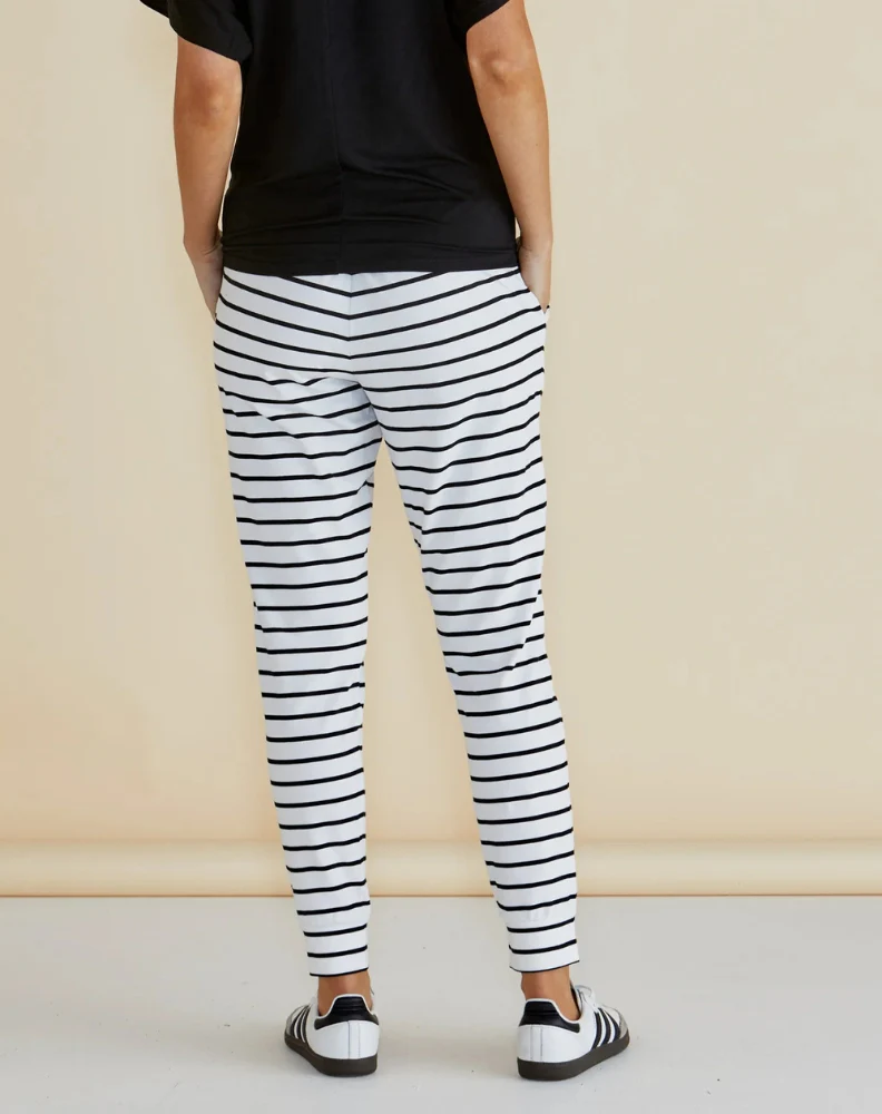 Heidi Pant - White/Black Stripe - Image 4