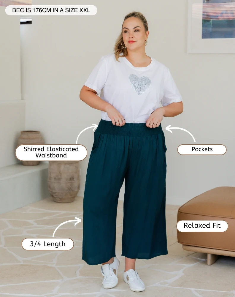 Iluka Pants - Teal - Image 3