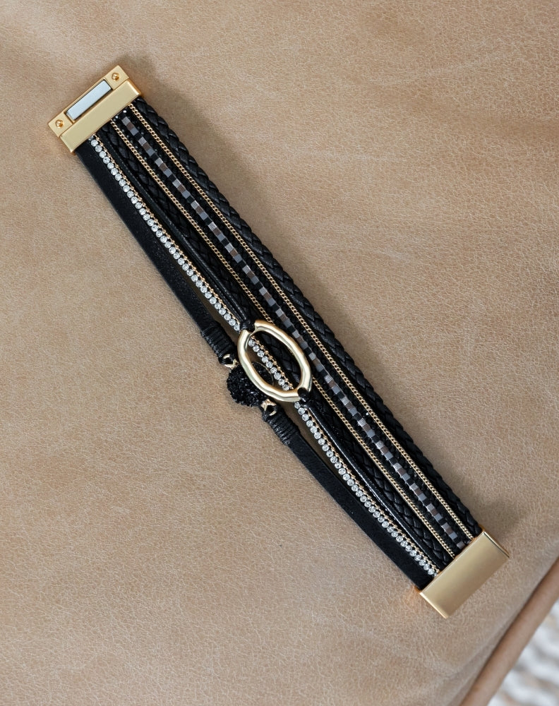 India Bracelet - Black Multi - Image 2