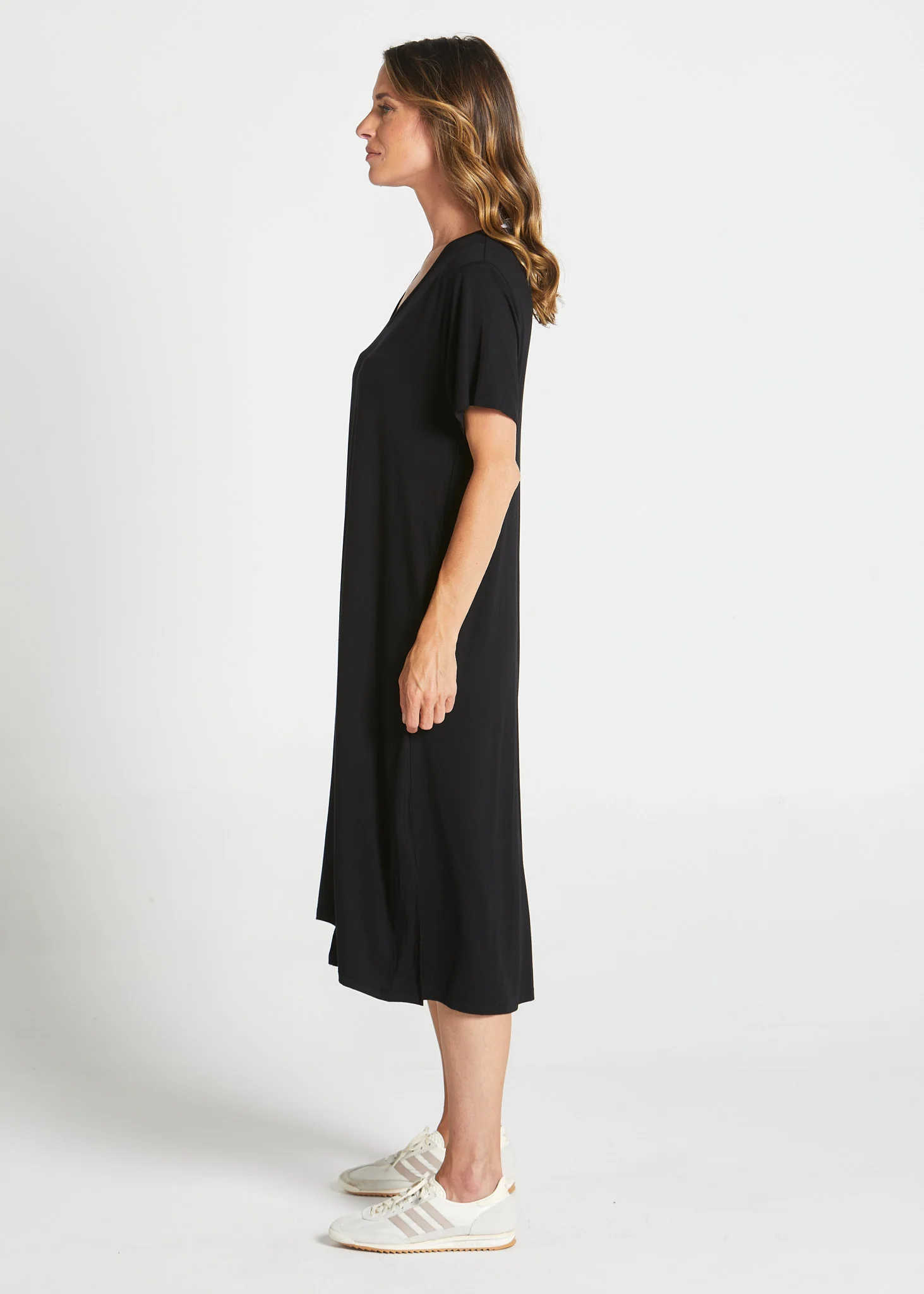 Irena Bamboo Dress - Black - Image 2