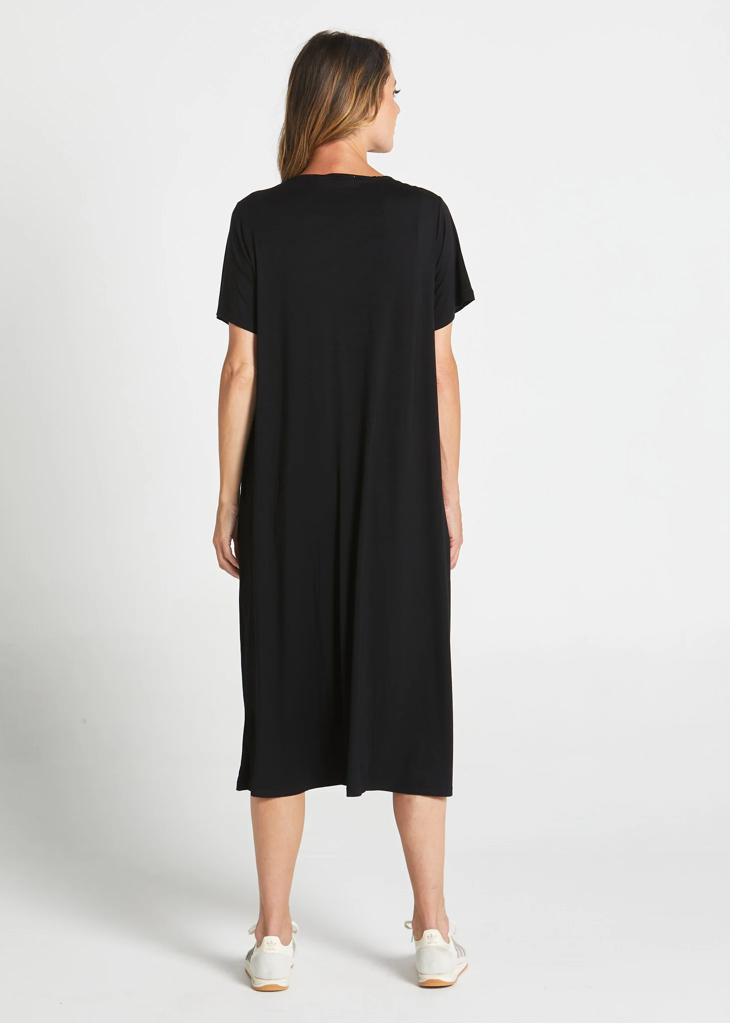 Irena Bamboo Dress - Black - Image 3