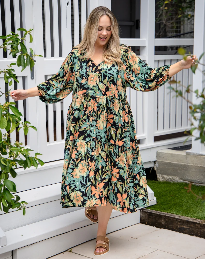 Jacinta Dress | Botanic Green - Image 2
