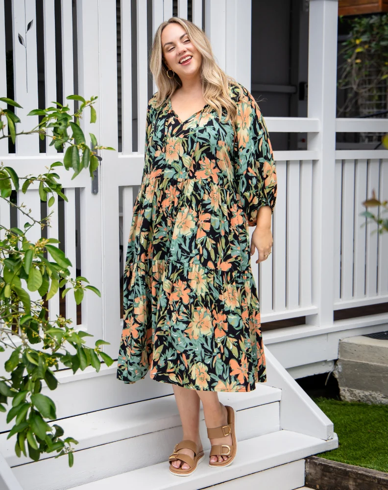 Jacinta Dress | Botanic Green - Image 3