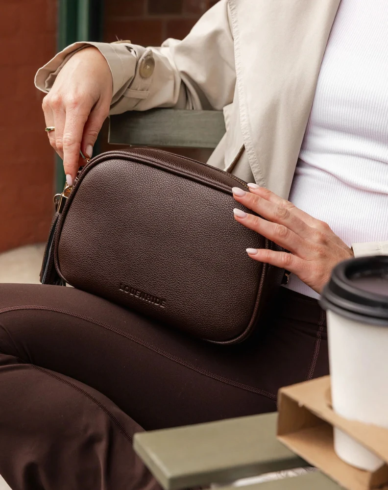 Jacinta Gia Crossbody Bag - Chocolate - Image 2
