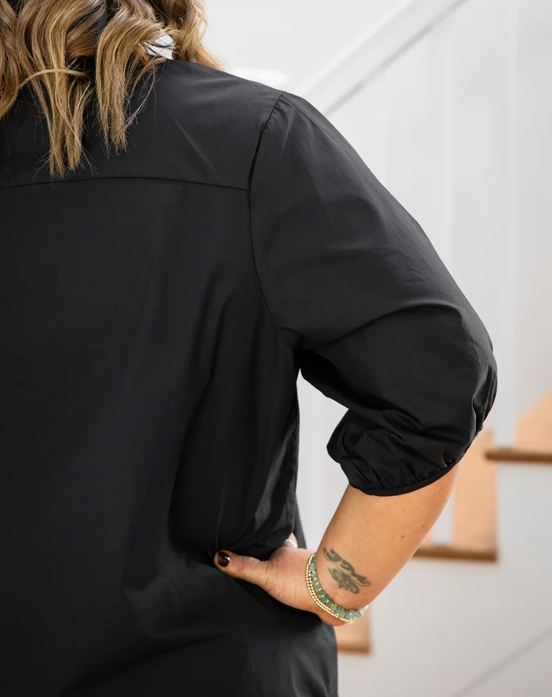 Joanie Shirt - Black - Image 8