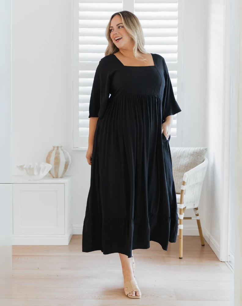 Kalani Dress - Black - Image 6