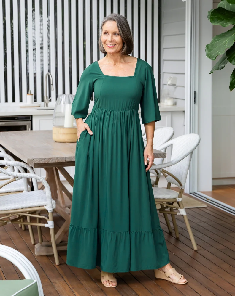 Kalani Dress | Forest - Image 2