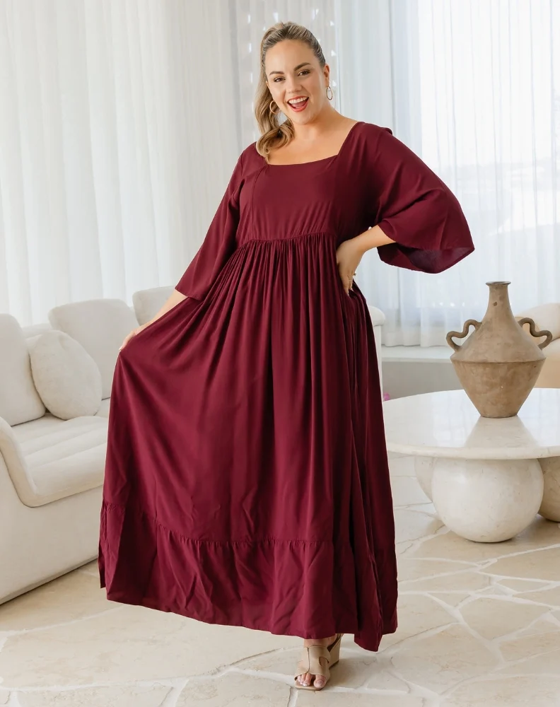 Kalani Dress - Wine - Image 2