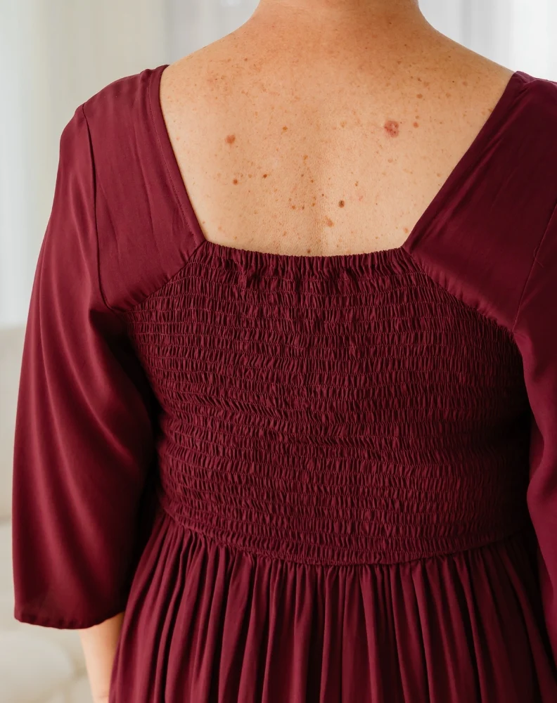 Kalani Dress - Wine - Image 5