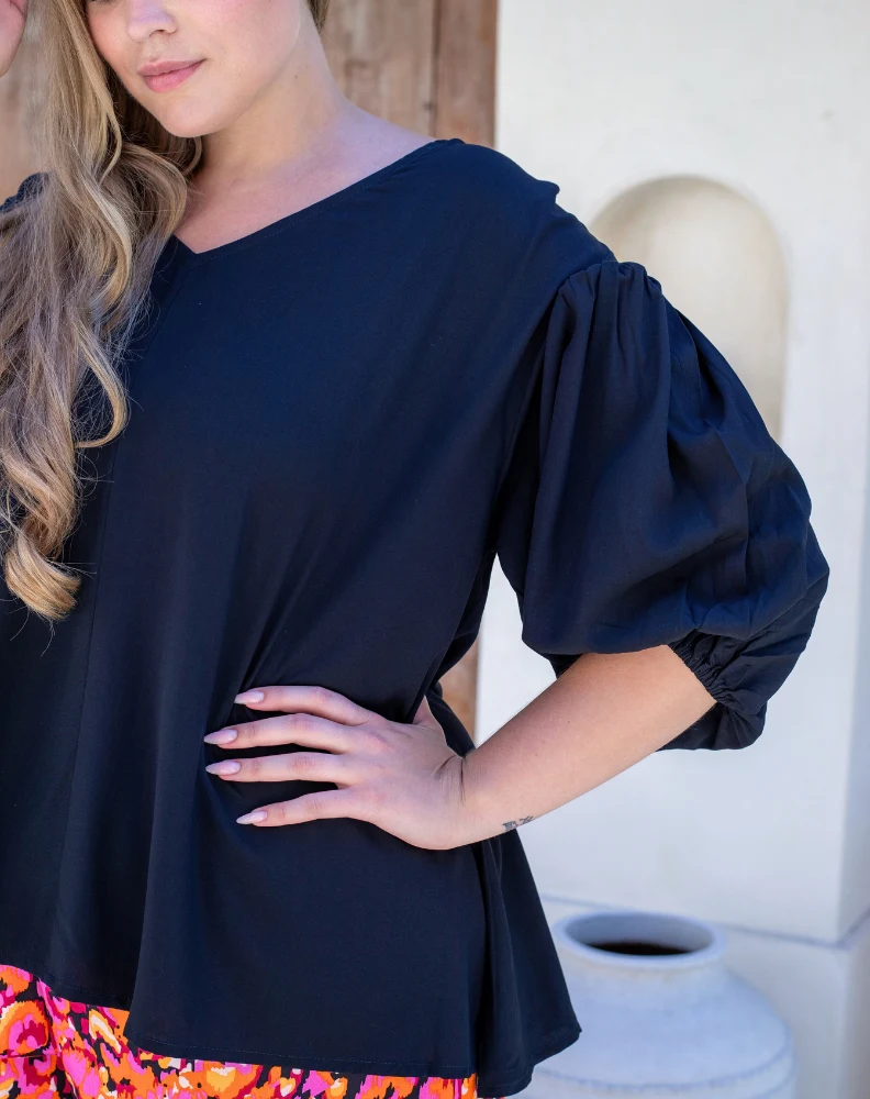Naomi Top - Black - Image 7