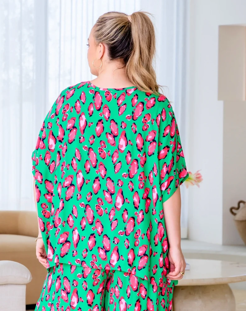 Joy Top - Green Leopard - Image 7