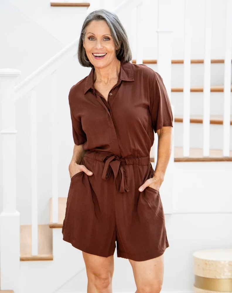 Leah Playsuit - Mocha - Image 7