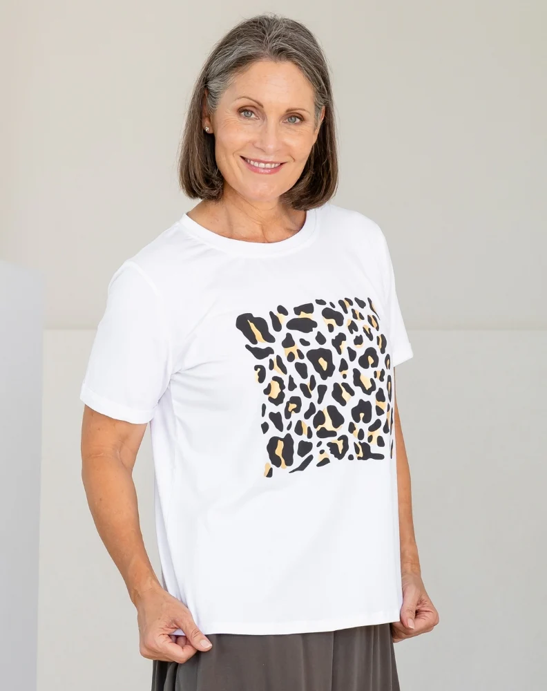 Leopard Lovers Cuff Tee - Image 4