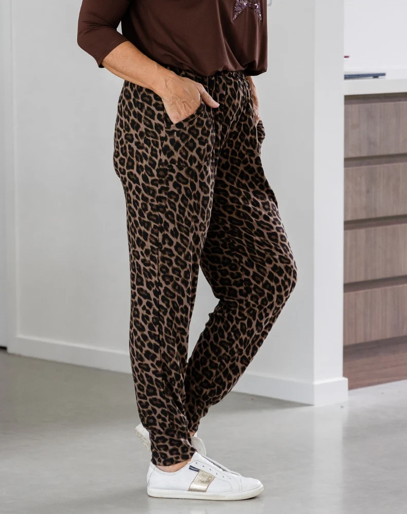 Lounge Pant - Brown Leopard - Image 9