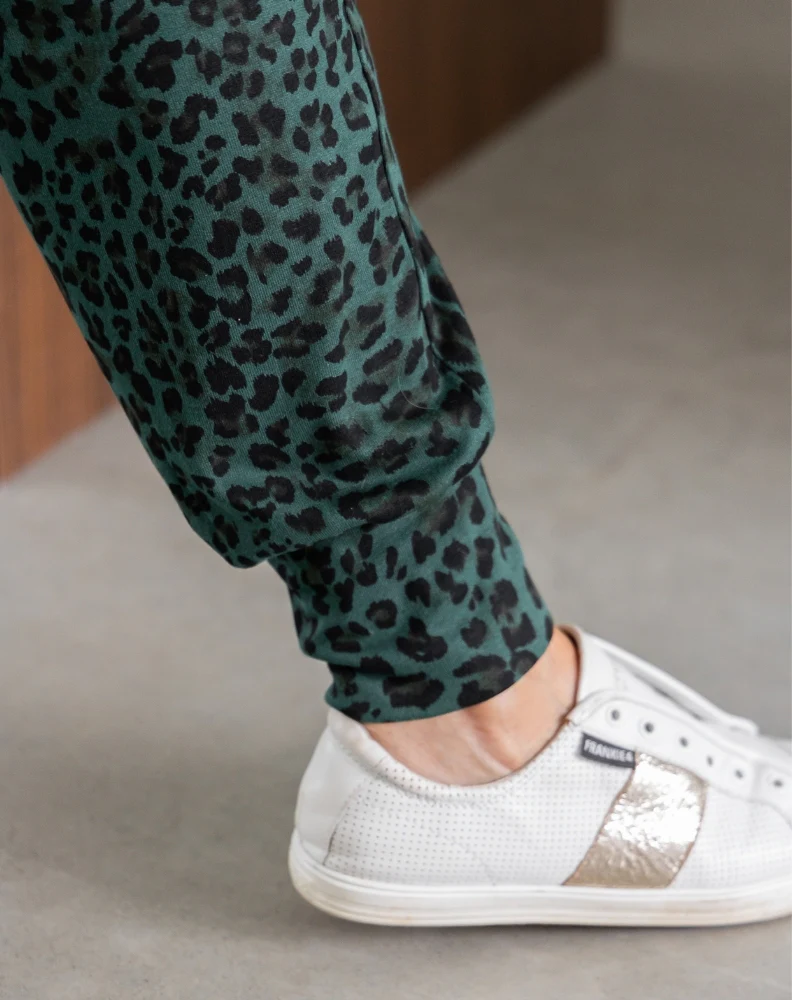 Lounge Pant - Green Leopard - Image 4