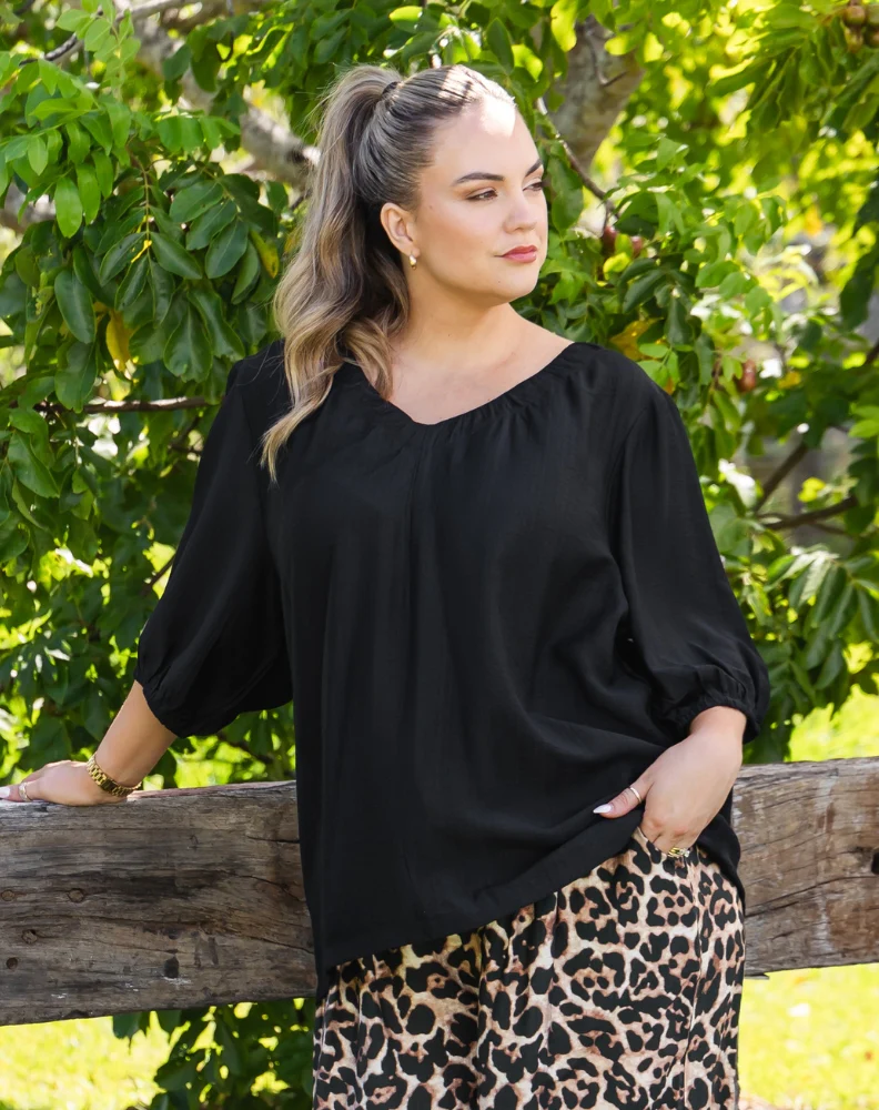 Lucy Top - Black - Image 3