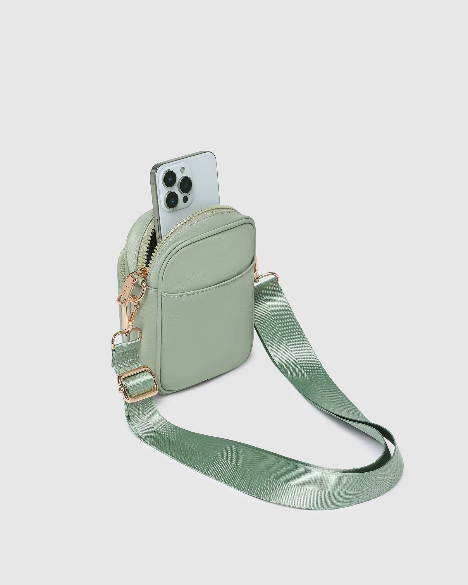 Lyla Phone Bag - Sage Green - Image 3