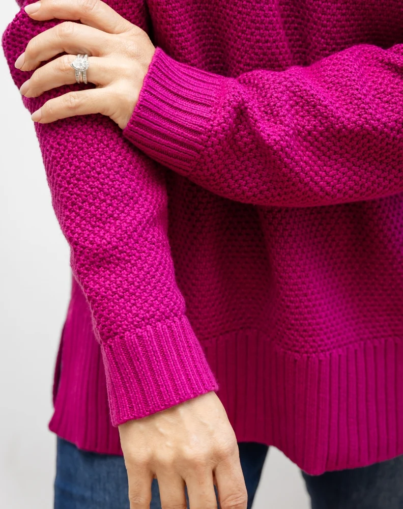 Maple Cotton Knit - Plum - Image 5