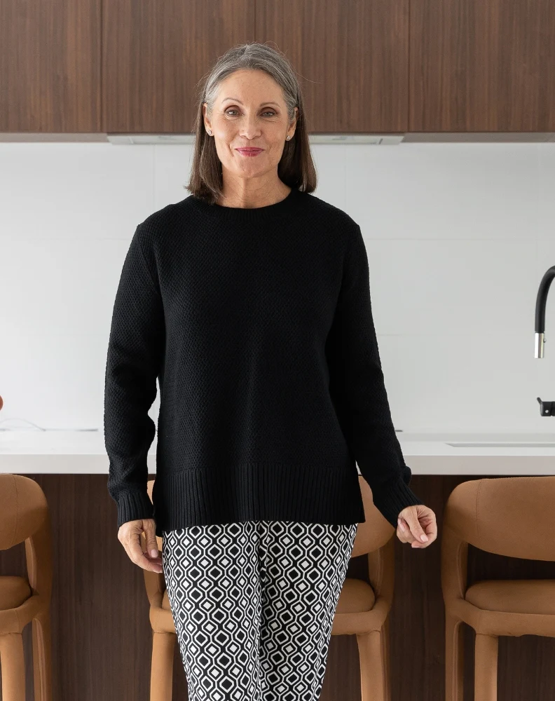 Maple Cotton Knit - Black - Image 3