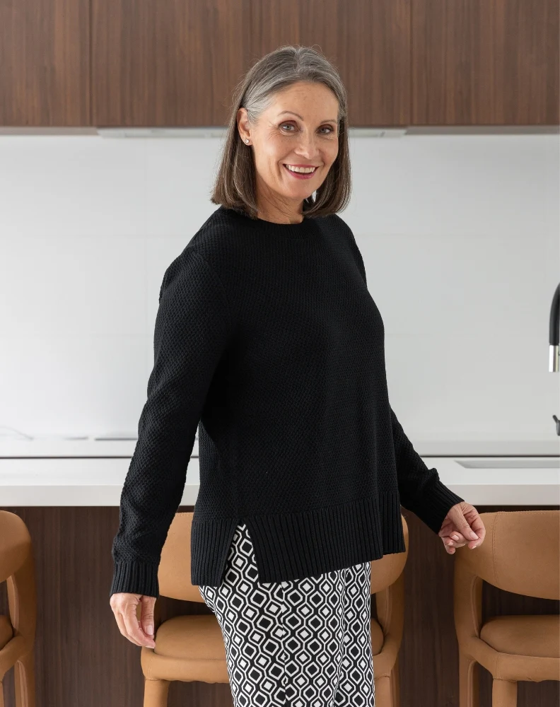 Maple Cotton Knit - Black - Image 7
