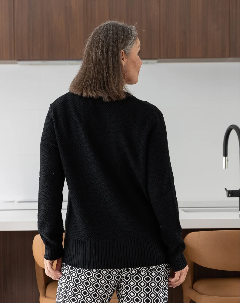Maple Cotton Knit - Black - Image 9
