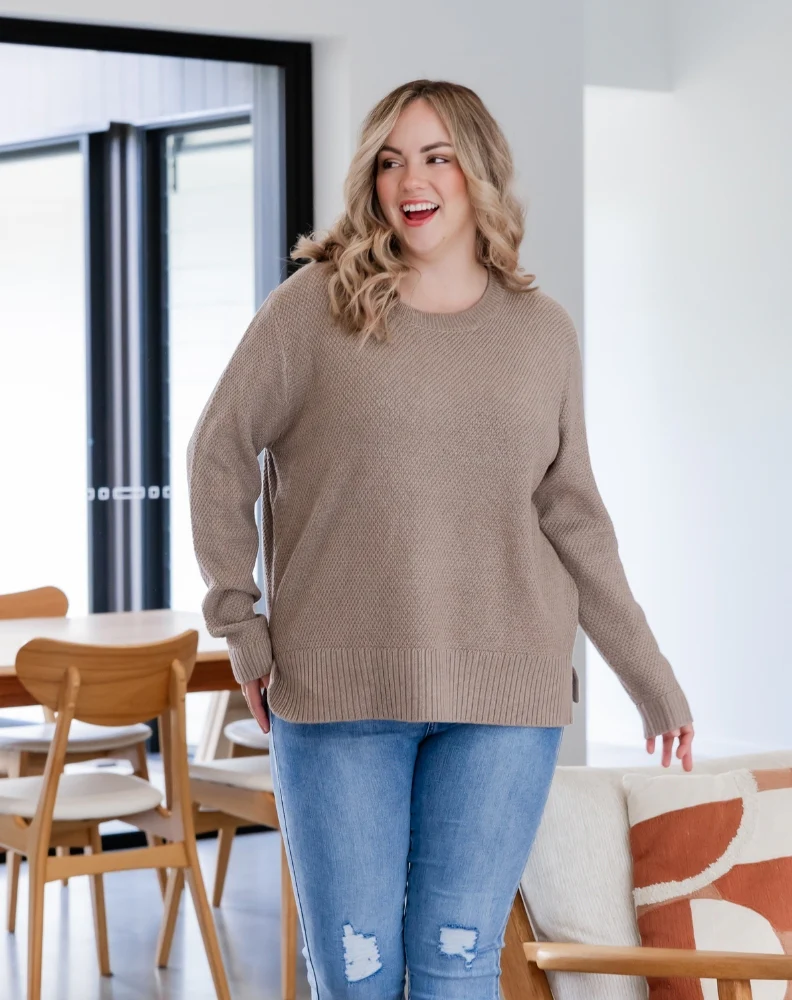 Maple Cotton Knit - Mushroom - Image 4
