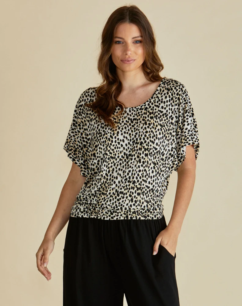 Maui Tee - Cheetah Neutral