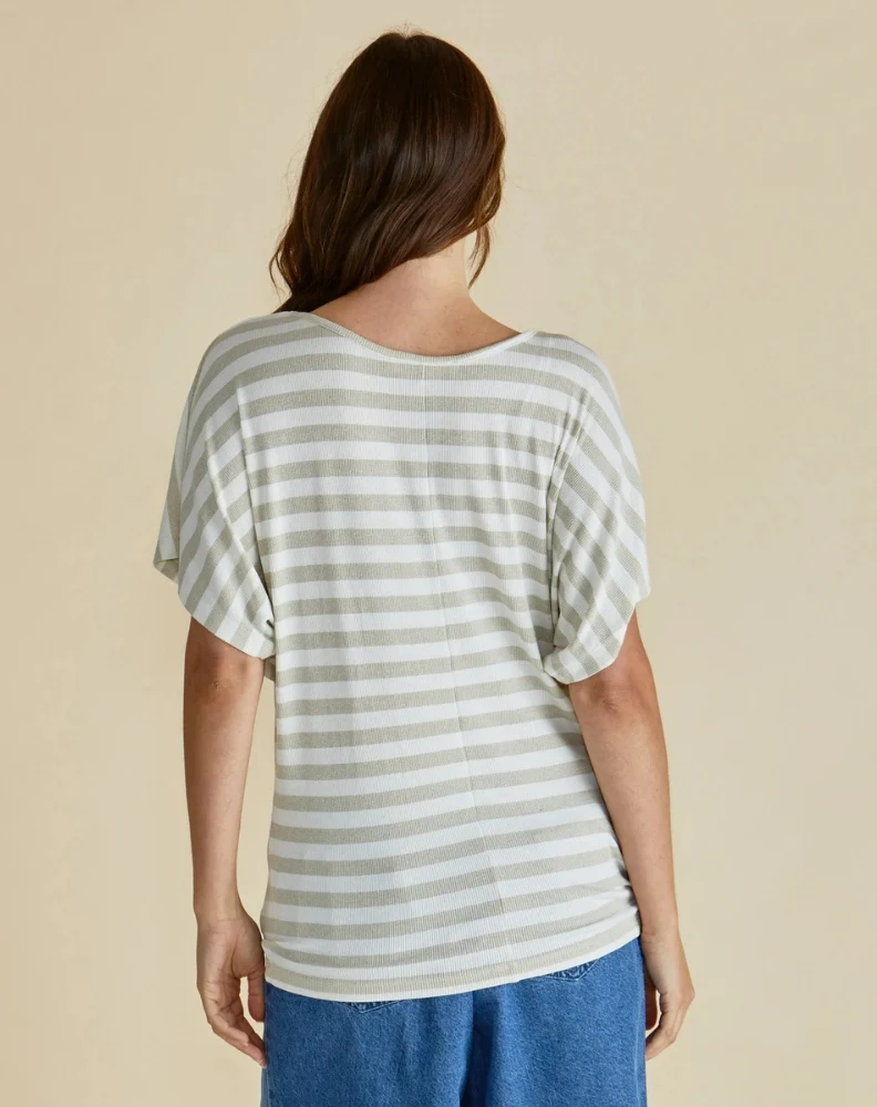 Maui Tee - Gold Stripe Metalic - Image 4