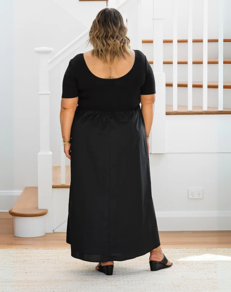 Melissa Midi Dress - Black - Image 10