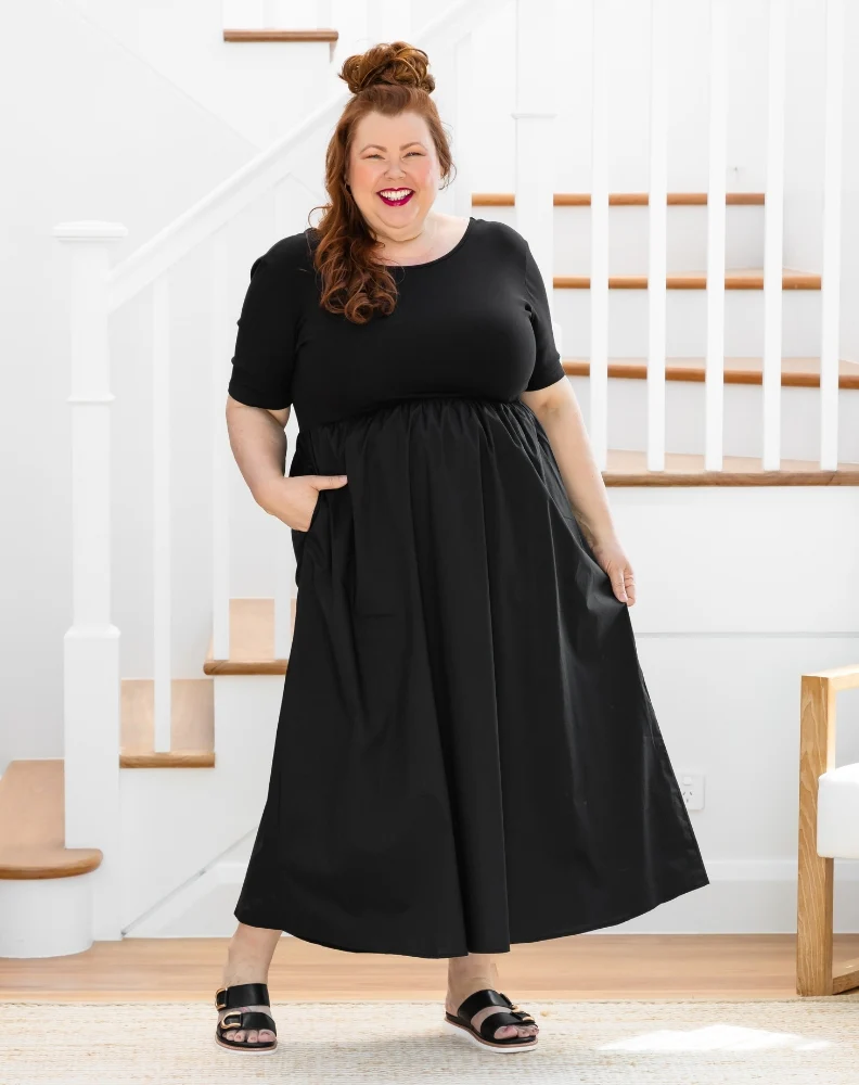 Melissa Midi Dress - Black - Image 8