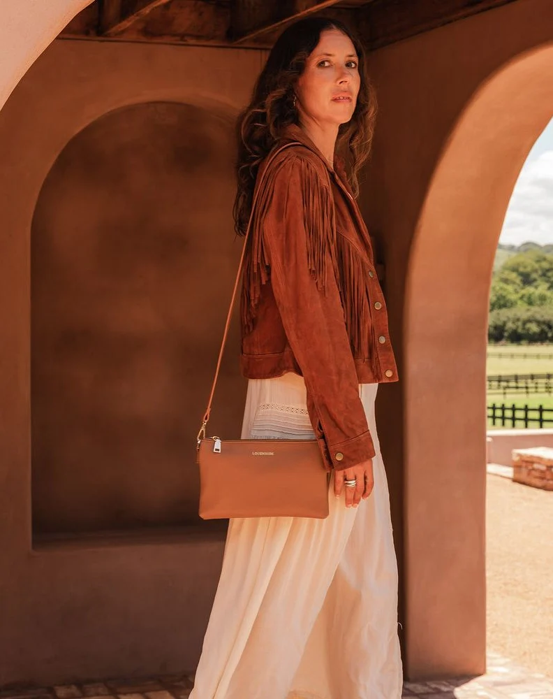 Millie Crossbody Bag - Caramel - Image 2