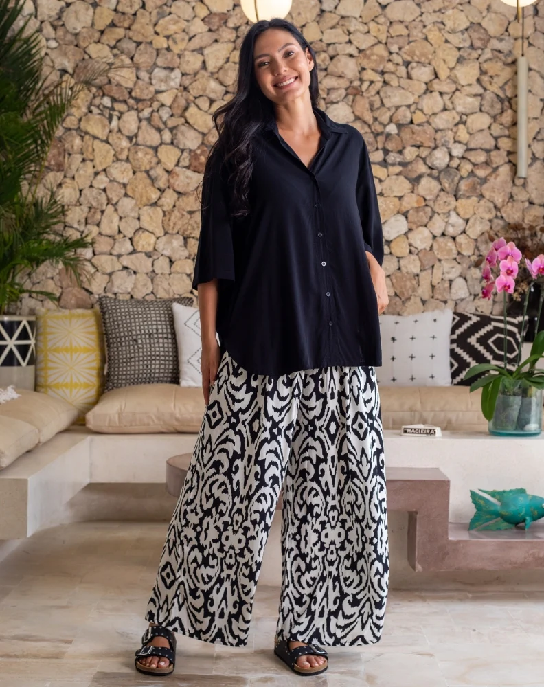 Millie Oversized Top - Black - Image 5