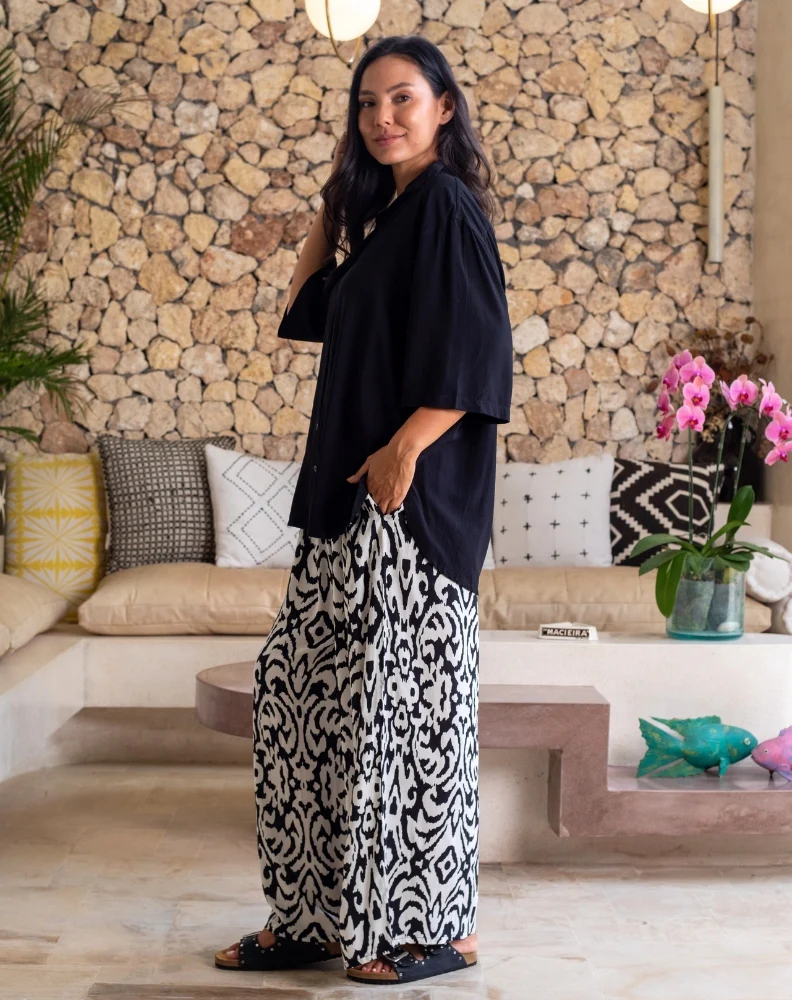 Millie Oversized Top - Black - Image 7