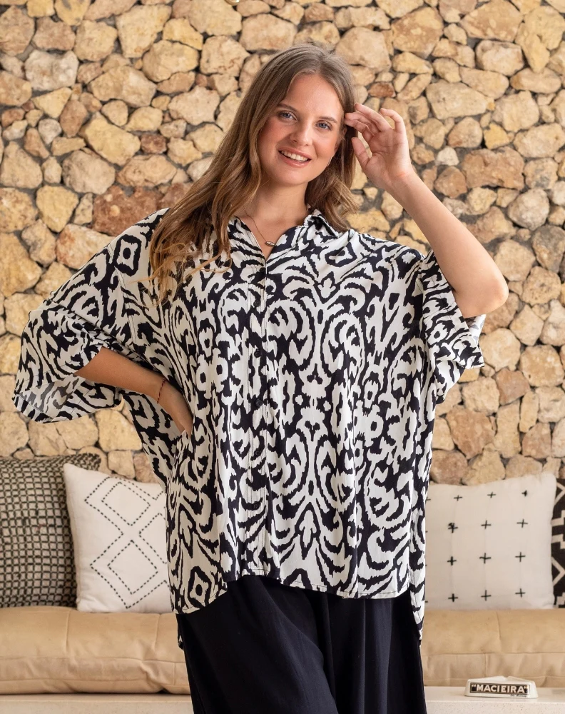 Millie Oversized Top - Tribal