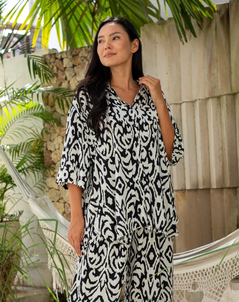 Millie Oversized Top - Tribal - Image 3