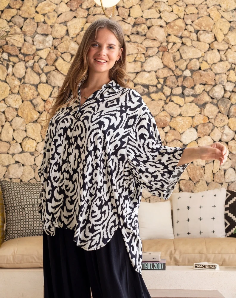 Millie Oversized Top - Tribal - Image 9