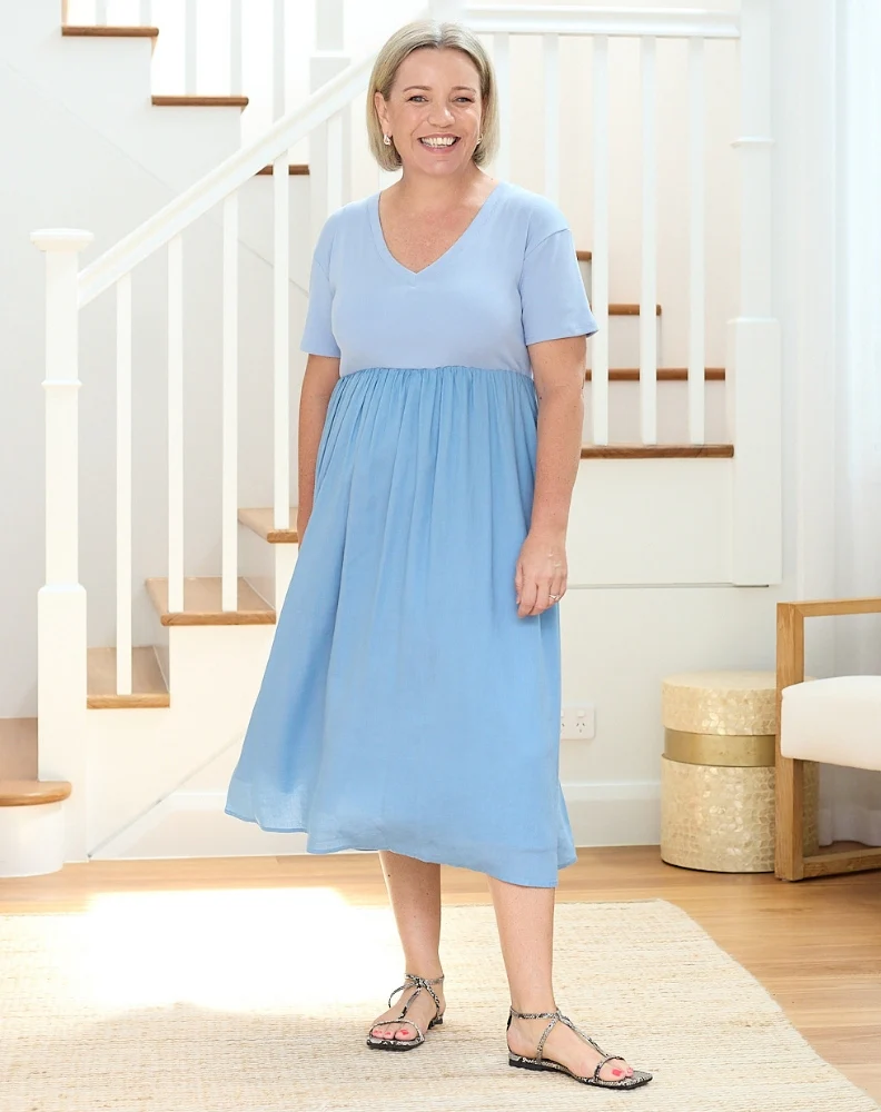 Ricki Dress - Blue - Image 4