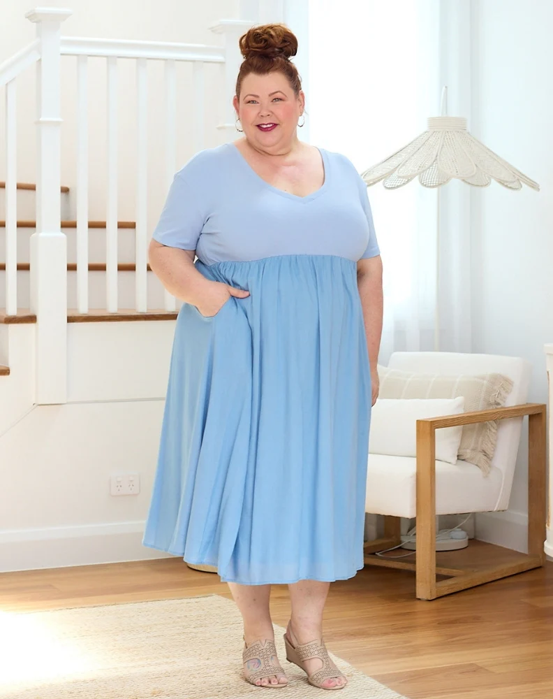 Ricki Dress - Blue - Image 7