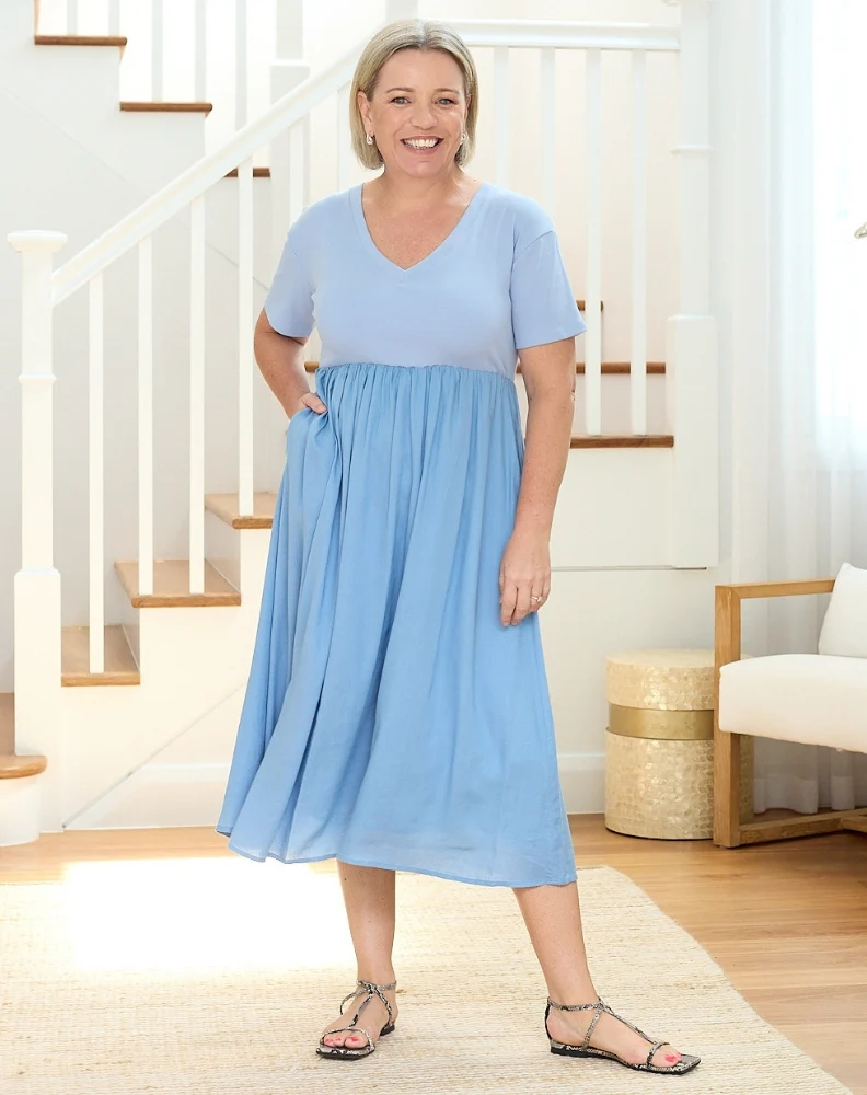 Ricki Dress - Blue - Image 9