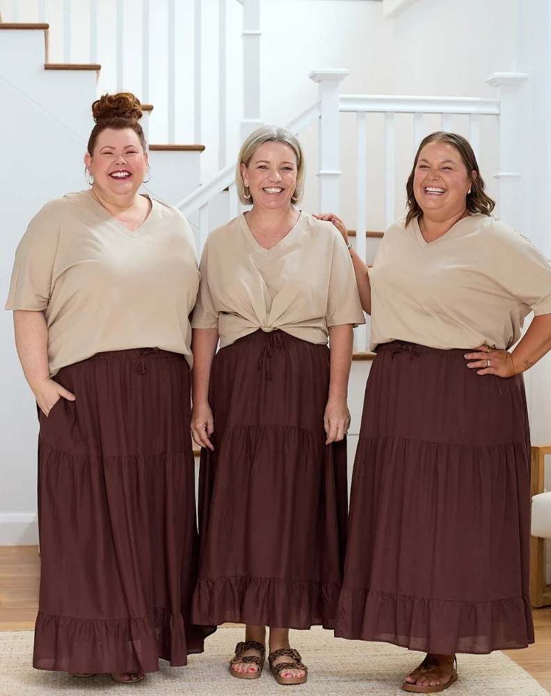 Sutton Skirt - Chocolate - Image 9