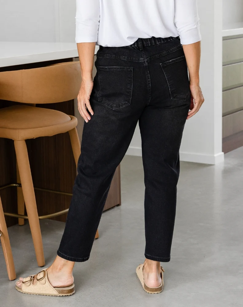 Mom Jeans - Black - Image 8