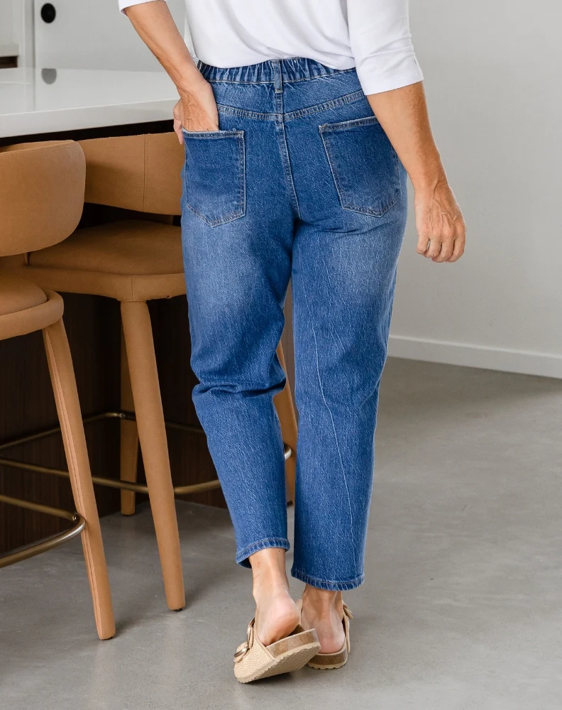Mom Jeans - Blue - Image 8